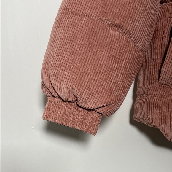 Zara Dusty Rose Corduroy Puffer Jacket - Picture 4 of 6